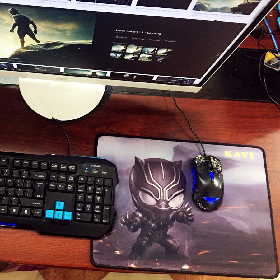 Miếng Lót Chuột Size Nhỏ Mẫu BlackPanther Chính Hãng