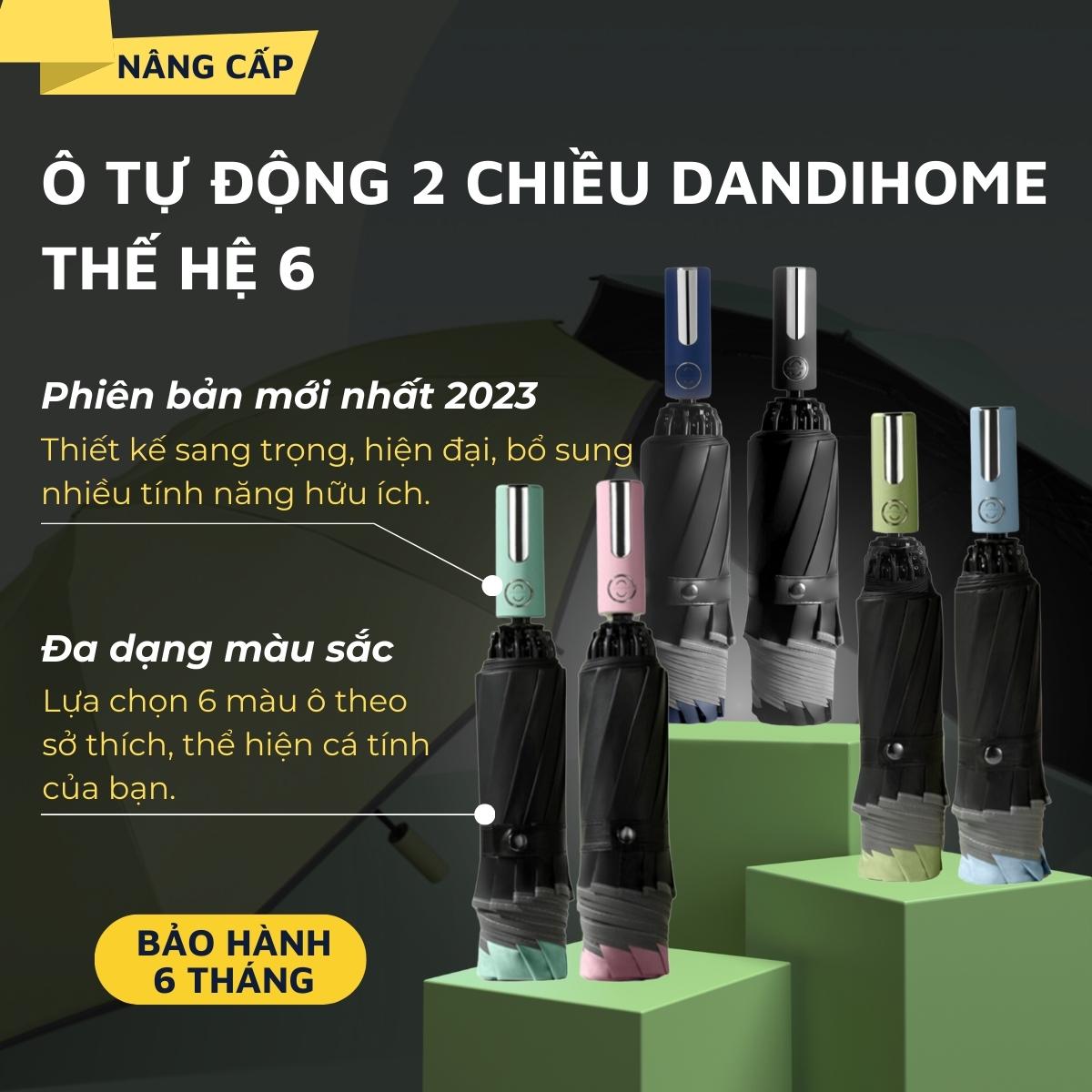 Ô (dù) tự động DandiHome thế hệ mới 2023 cao cấp để đi nắng, che mưa