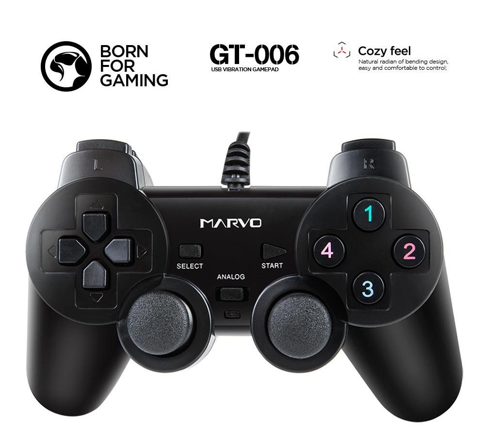 TAY CẦM CHƠI GAME ĐƠN MARVO GT-006 - GAMEPAD ĐƠN MARVO (GT-006) -JL - HÀNG CHÍNH HÃNG