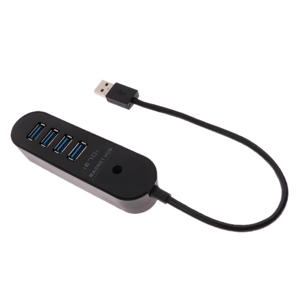 High Speed ABS USB Power Adapter Hub With 4 USB 3.0 Ports For Charging