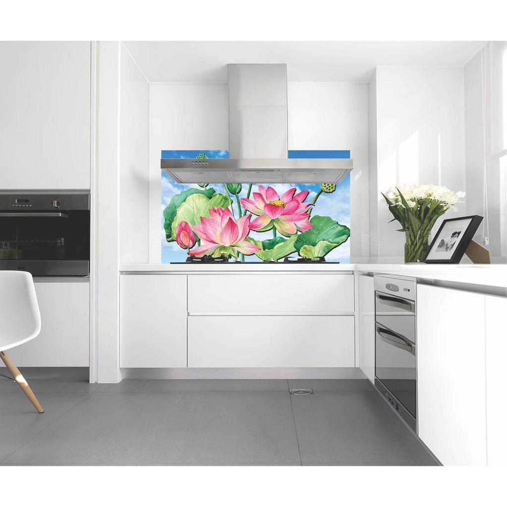 1 tấm tranh decal hoa sen