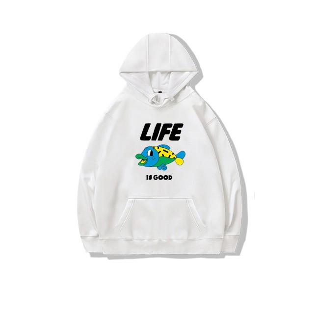 Áo hoodie chui dáng rộng Life is Good