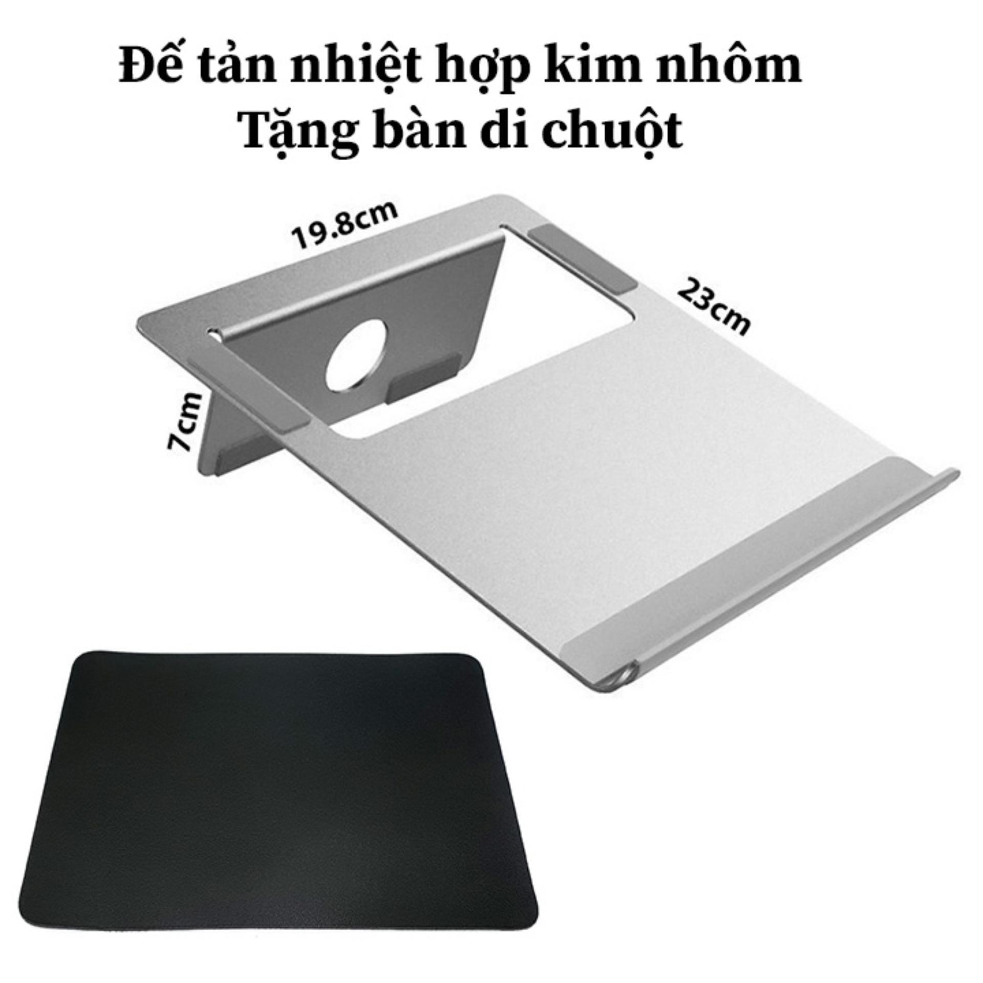 Đế tản nhiệt nhôm cho MacBook, laptop DTN3 - tặng bàn di chuột