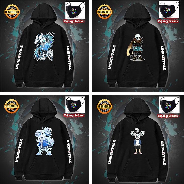 Áo Sans BST 10 Mẫu Áo Hoodie Sans Undertale - áo thun khẩu trang in hình sans sieu chất