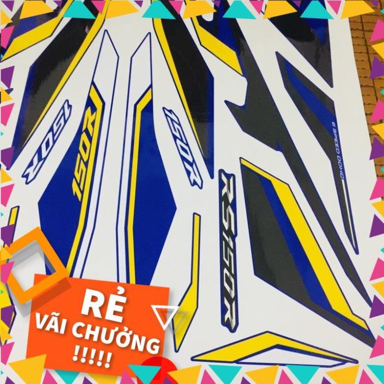 Tem rời winner V1 - mẫu Rs zin xe xanh GP - in siêu nét