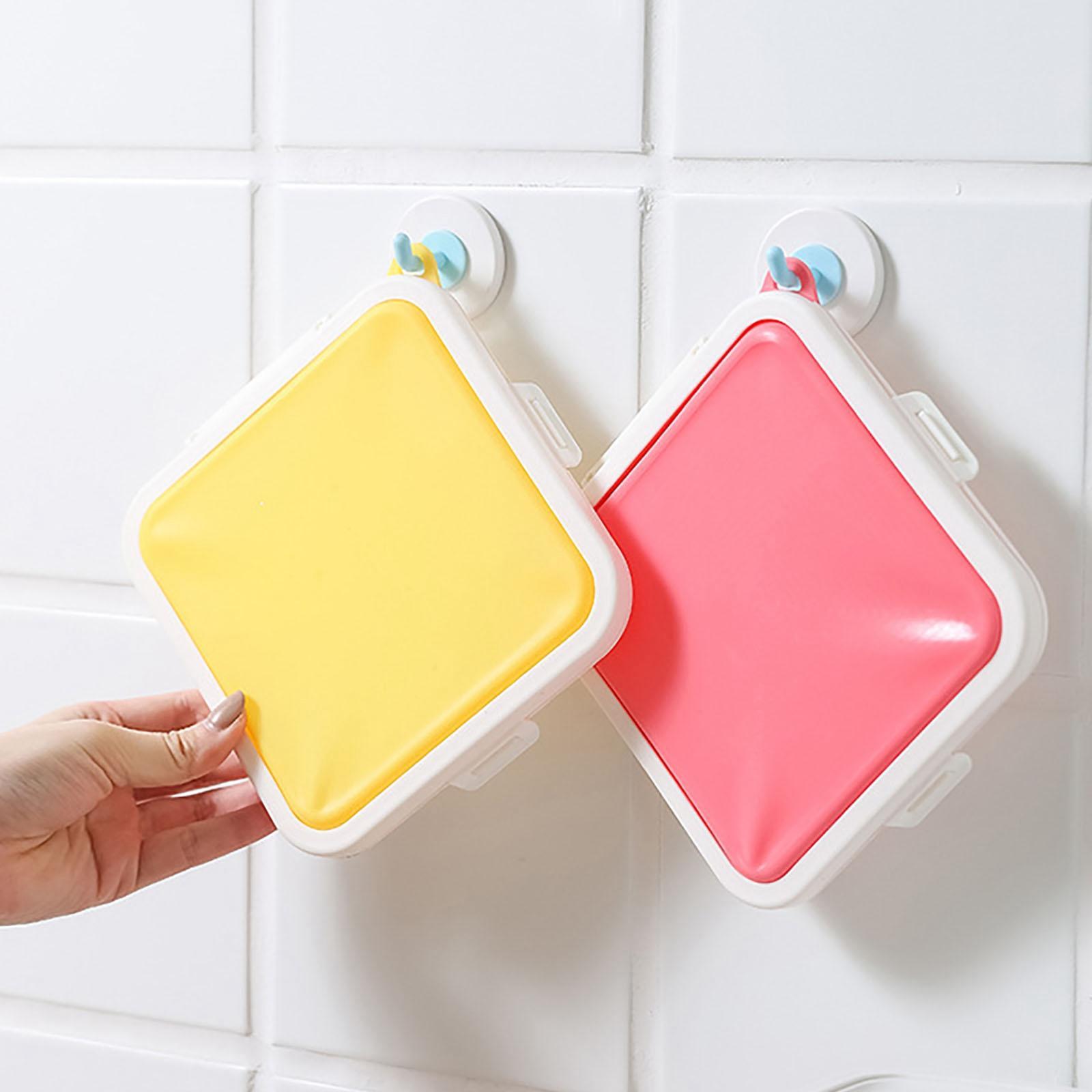 2x Silicone Sandwich Boxes Container Case Food Storage Microwavable Reusable