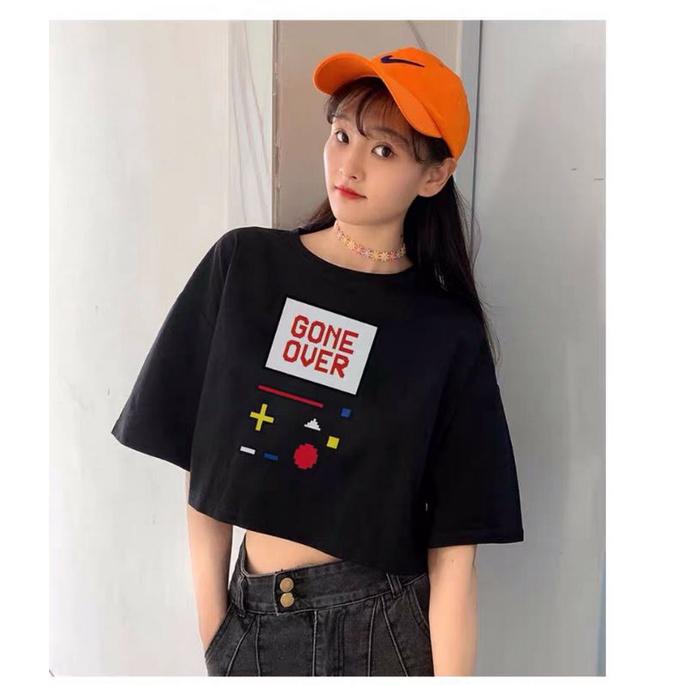 Áo croptop nữ tay lỡ , from rộng, freesize , thun cotton mềm mịn