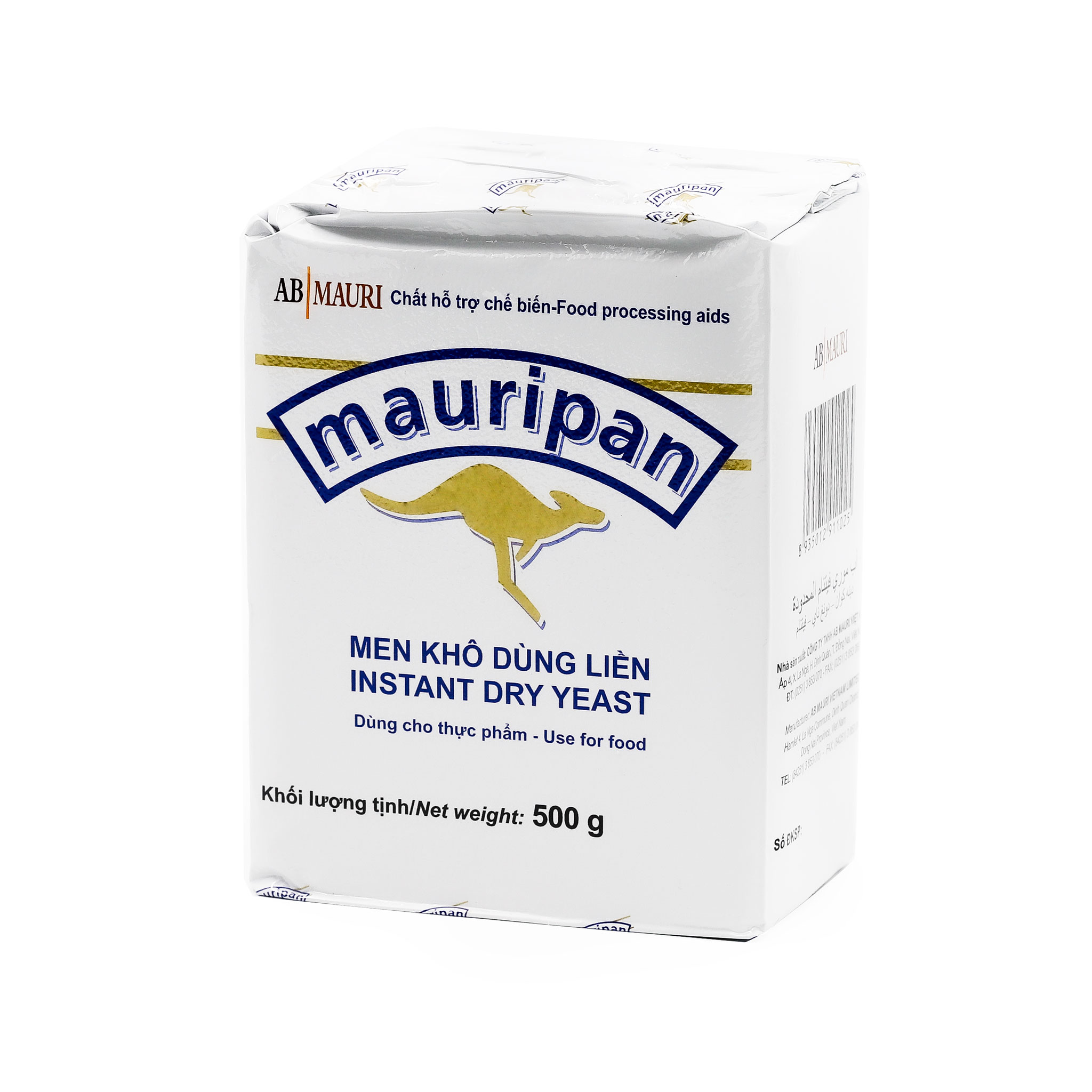 Men ngọt khô Mauripan 500gr / Instant Yeast nhãn vàng