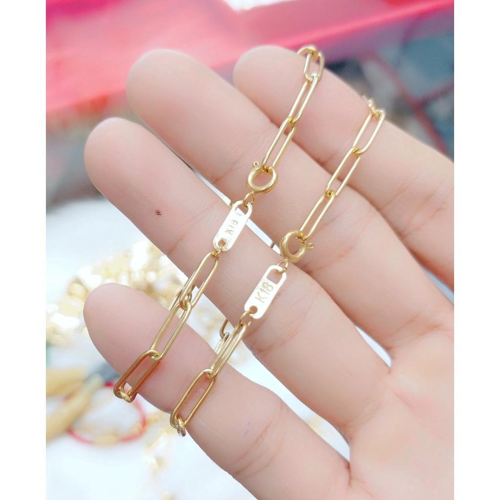 Lắc Tay Nữ Xích Nhỏ 4MM Trơn Titanium Cao Cấp- Dùng lâu dài tắm rửa thoải mái không phai