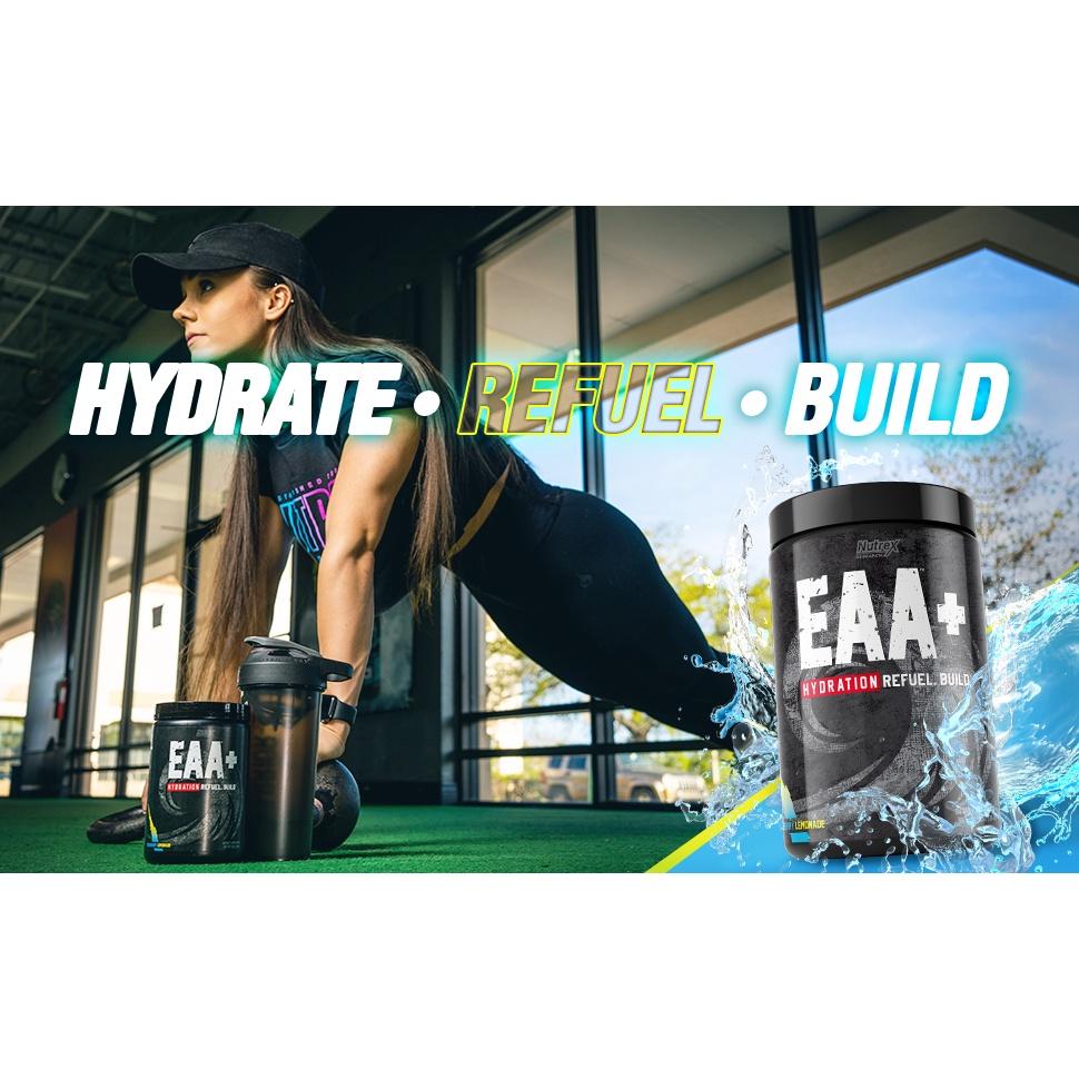 Eaa Amino Axit Chống Dị Hóa Phục Hồi Cơ - Tăng Cường Cơ Bắp- Bổ Sung Điện Giải Nutrex EAA+ Hydration (30 lần dùng