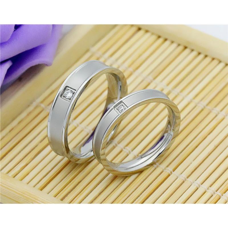 KHẮC TÊN Nhẫn đôi inox cao cấp NC123 giá 1 CHIẾC