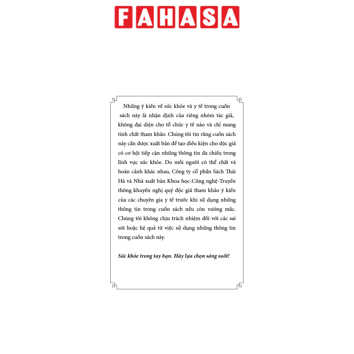 Sách - Minh Triết Trong Lối Sống - Hành Trình Để Có Sức Khoẻ Toàn Diện Và Phòng Chống Bệnh Không Lây Nhiễm