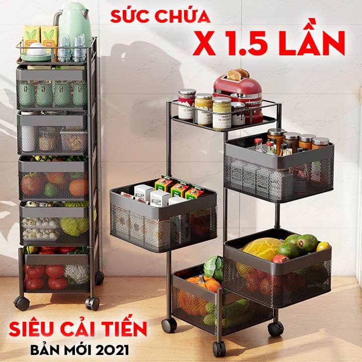 Kệ Xoay Đựng Gia Vị - Kệ Xoay Nhiều Tầng - Kệ Bếp Hải Đăng
