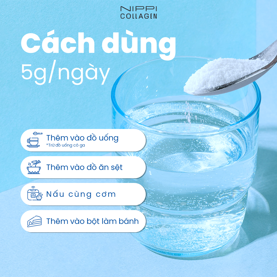 NIPPI Collagen 100 nguyên chất 100% peptide
