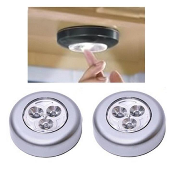 Đèn led cảm ứng tròn 3 bóng dán tường siêu sáng