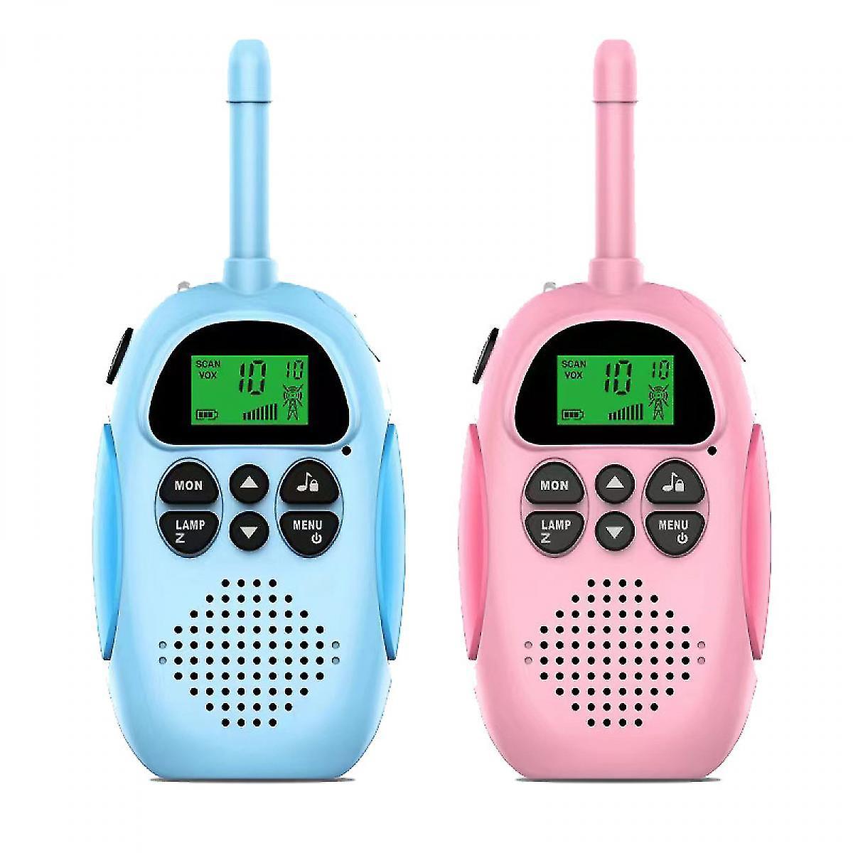 Walkie Talkies cho trẻ em có thể sạc lại 1500mAh Walkie Talky nói chuyện dành cho các bé trai, với 22 kênh Radio 2 Way Radio và màn hình LCD, Đồ chơi quà tặng 2 PCS