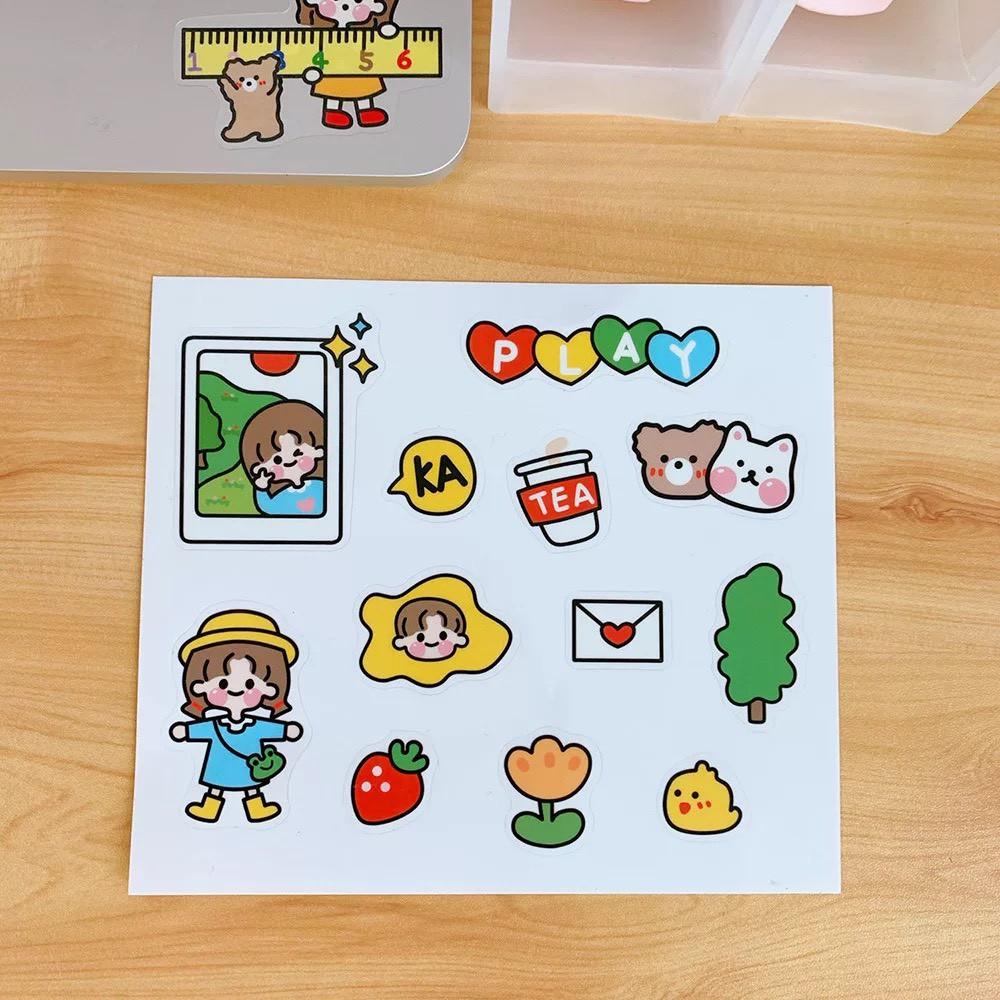 nam sinh khoe 10 hoa tay bằng bức ảnh vẽ sticker hình chú mèo