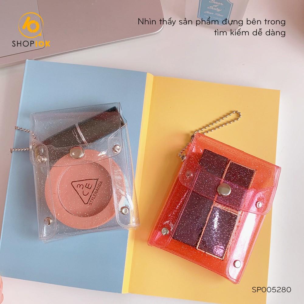 Túi đựng thẻ, son môi trong suốt mini thiết kế sáng tạo -SP005280