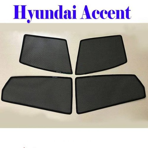 Bộ rèm chắn nắng theo xe HUYNDAI ACCENT 2022 vải lưới gắn nam châm hút