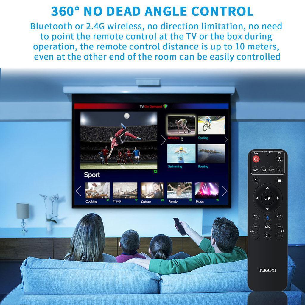 Q9-BA Voice Control 6 Key IR Keyboard Remote Control For Smart TV