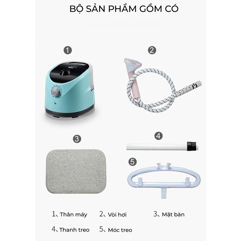 Bàn ủi hơi nước đứng Sohi SC-618 công suất 2000, 2 chế độ ủi treo, ủi phẳng, phù hợp mọi loại vải, BH 12 tháng