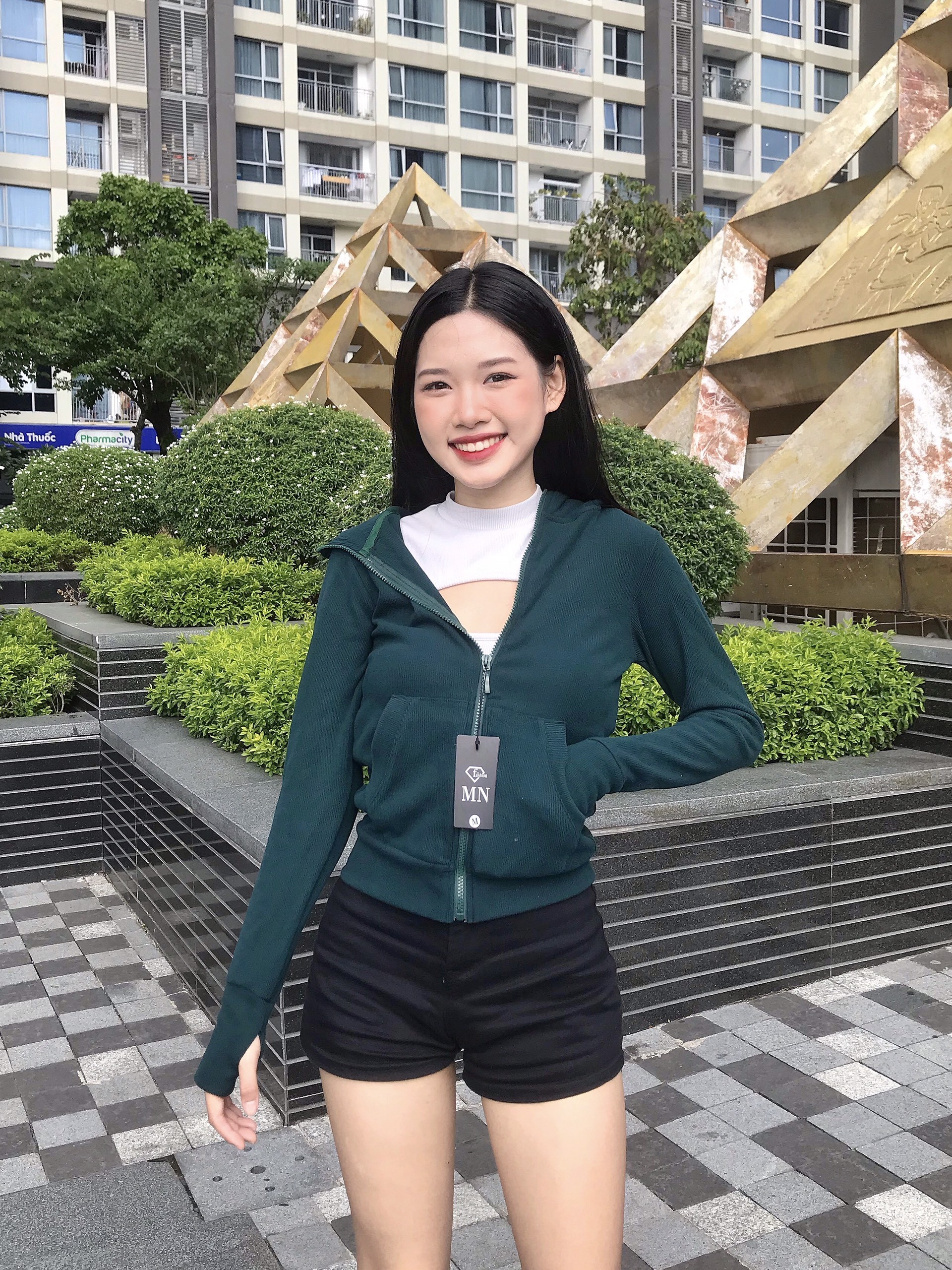 ÁO KHOÁC NHUNG GÂN TĂM CO GIÃN