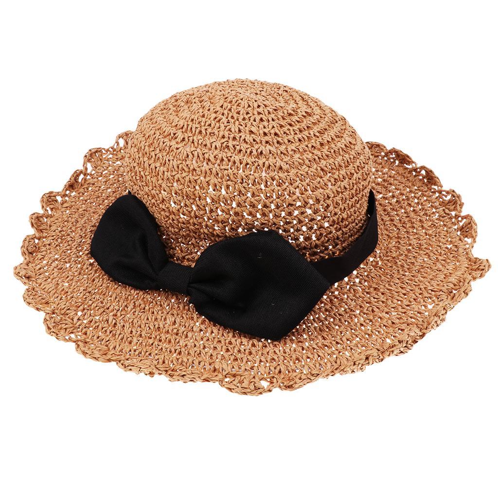 Summer Parent-Child Floppy Straw Hat Mother Baby Beach Sun Summer Hat Wide Brim