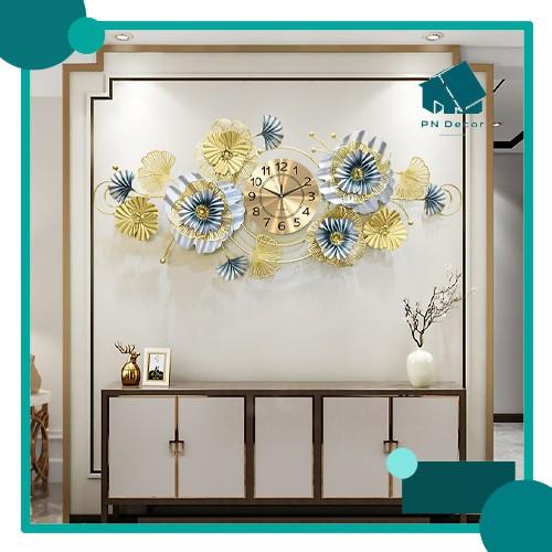 Đồng Hồ Treo Tường, Đồng Hồ Trang Trí Decor Hoa lá mã s70 PN Decor