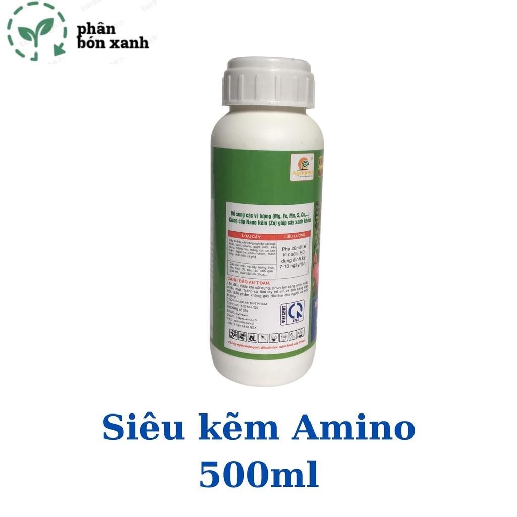 Phân bón KẼM AMINO, kích hoa, xanh lá, khỏe cây,tăng đậu trái, tăng đề kháng, tăng diệp lục, phục hồi cây.