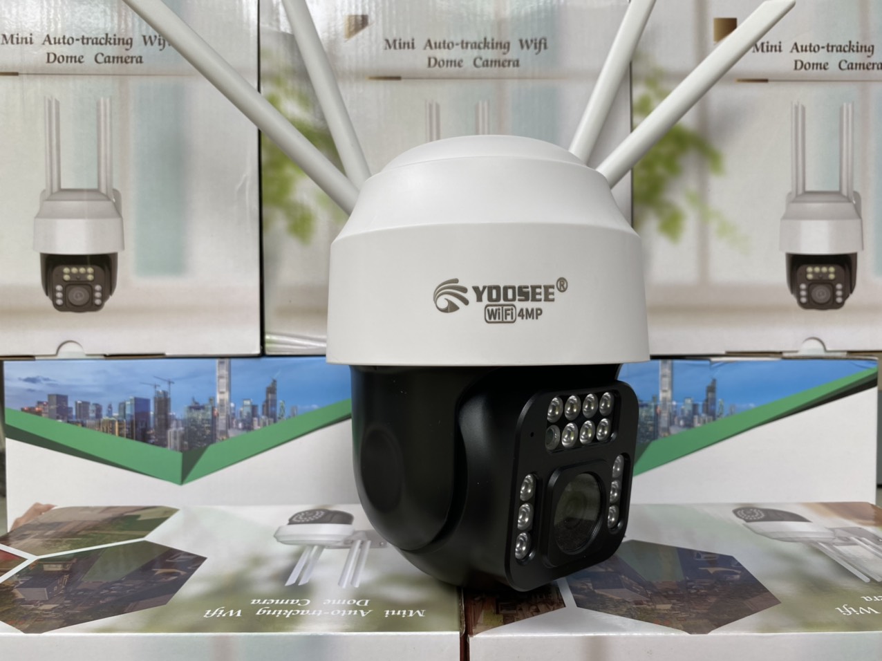 Camera Wifi Yoosee 4.0 Mpx Full HD, Dòng Ngoài Trời Xoay 360°,C12 Xem Đêm Có Màu-Đàm Thoại 2 Chiều-Phát Hiện Chuyển Động Chống Trộm-Hàng Nhập Khẩu