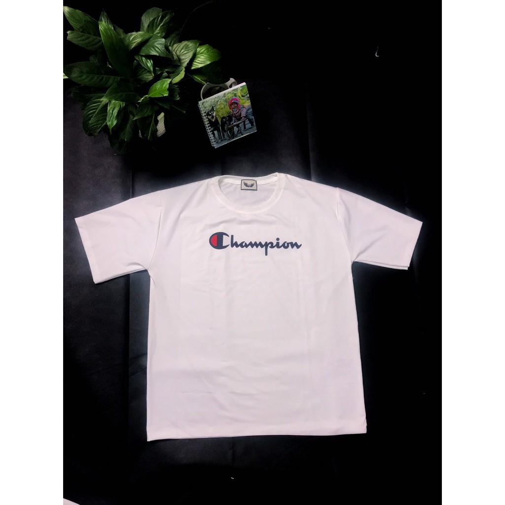 Áo Thun Unisex Form Rộng Tay Lỡ In Hình Champjon