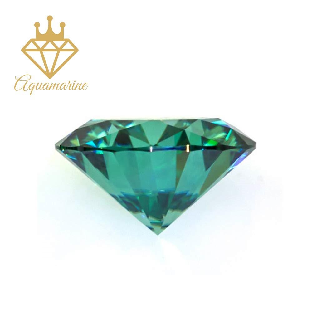 Kim cương nhân tạo Moissanite Round Green (10.5-15ly)