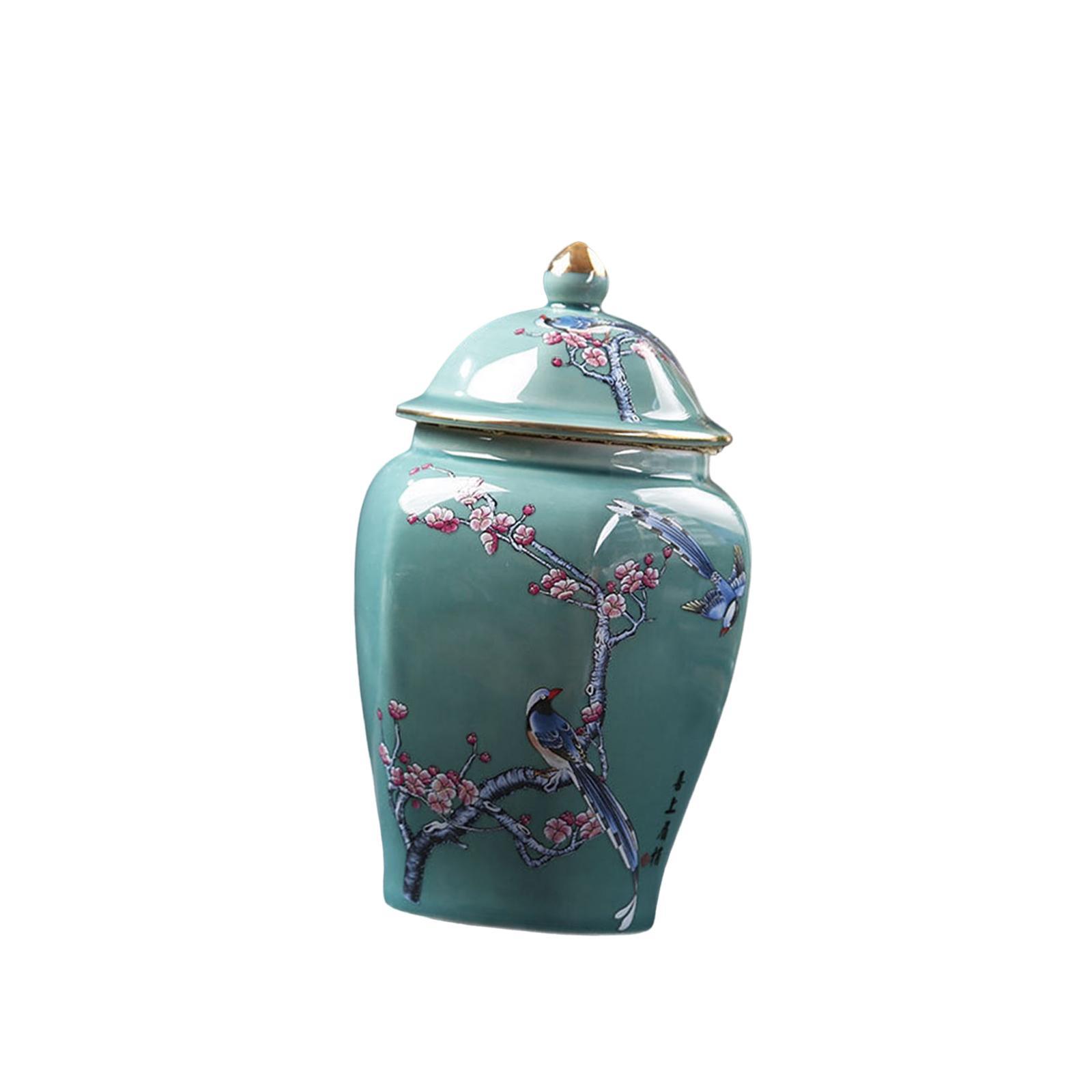 Modern Flower Vase Tea Tin Display Candy Jar Ceramic Ginger Jar