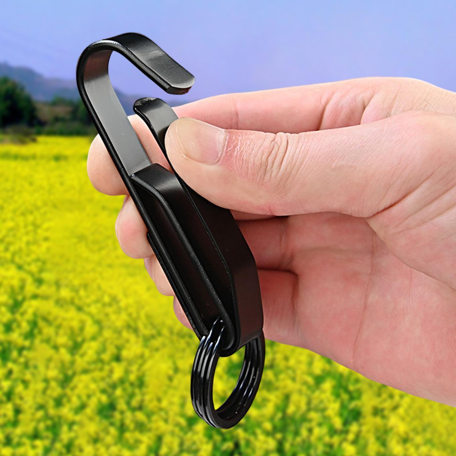 Stainless Steel Waist Hanging Car Keychain Tool Accessories for Sports Camping Water Bottle