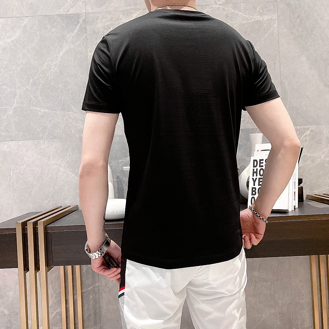 Áo thun nam cổ tròn cao cấp TC với chất cotton co dãn, khóa kéo logo đính hạt bền đẹp, năng động, trẻ trung-961