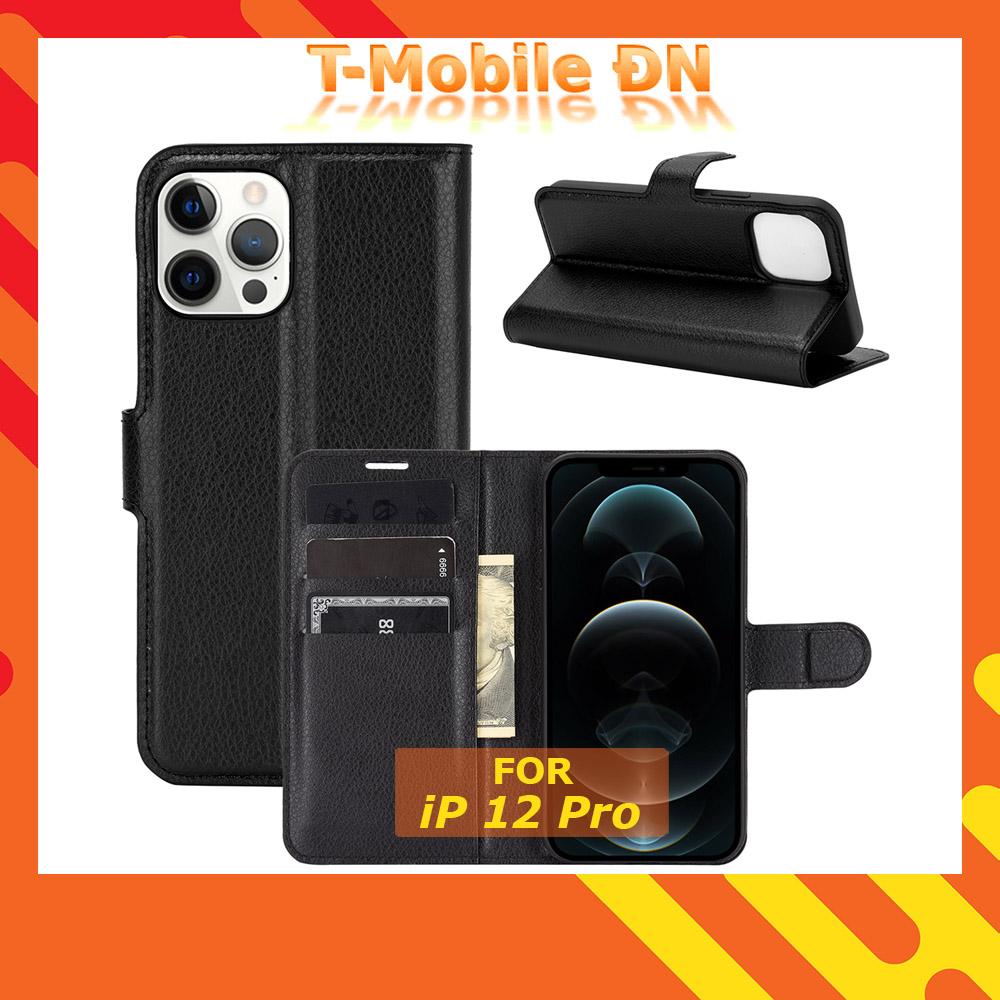 Bao da cho iPhone 12/12Pro/12Promax, Ốp lưng 2 mặt có nắp gập và chống xem phim cho iPhone 12 Pro Max