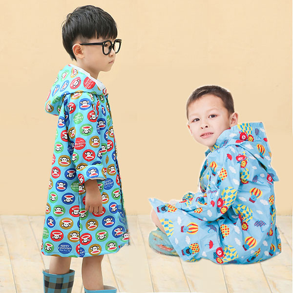 Áo Mưa Bít Vải Dù Hoạt Hình Cho Bé Từ 4-12 Tuổi