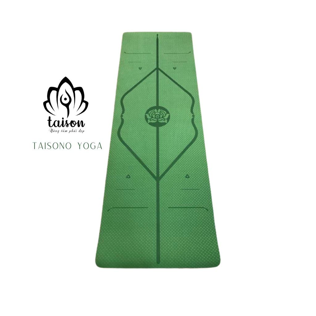 Thảm Tập Yoga Chống Trượt 1 Lớp Dày 8mm Chất Liệu Cao Su Non TPE Cao Cấp YOGA CAT