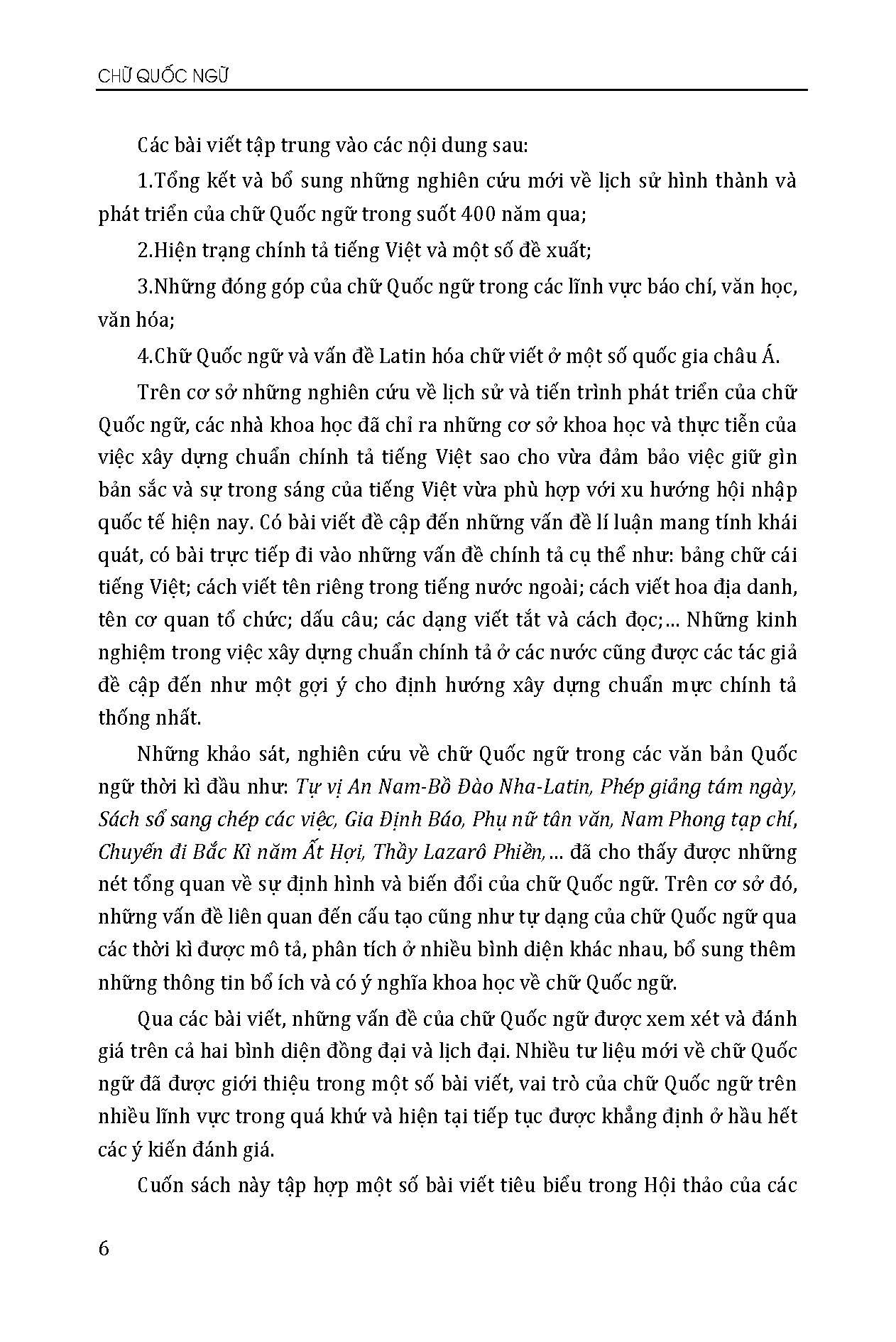 CHỮ QUỐC NGỮ, Quyển 1 - Sự Hình Thành Và Phát Triển