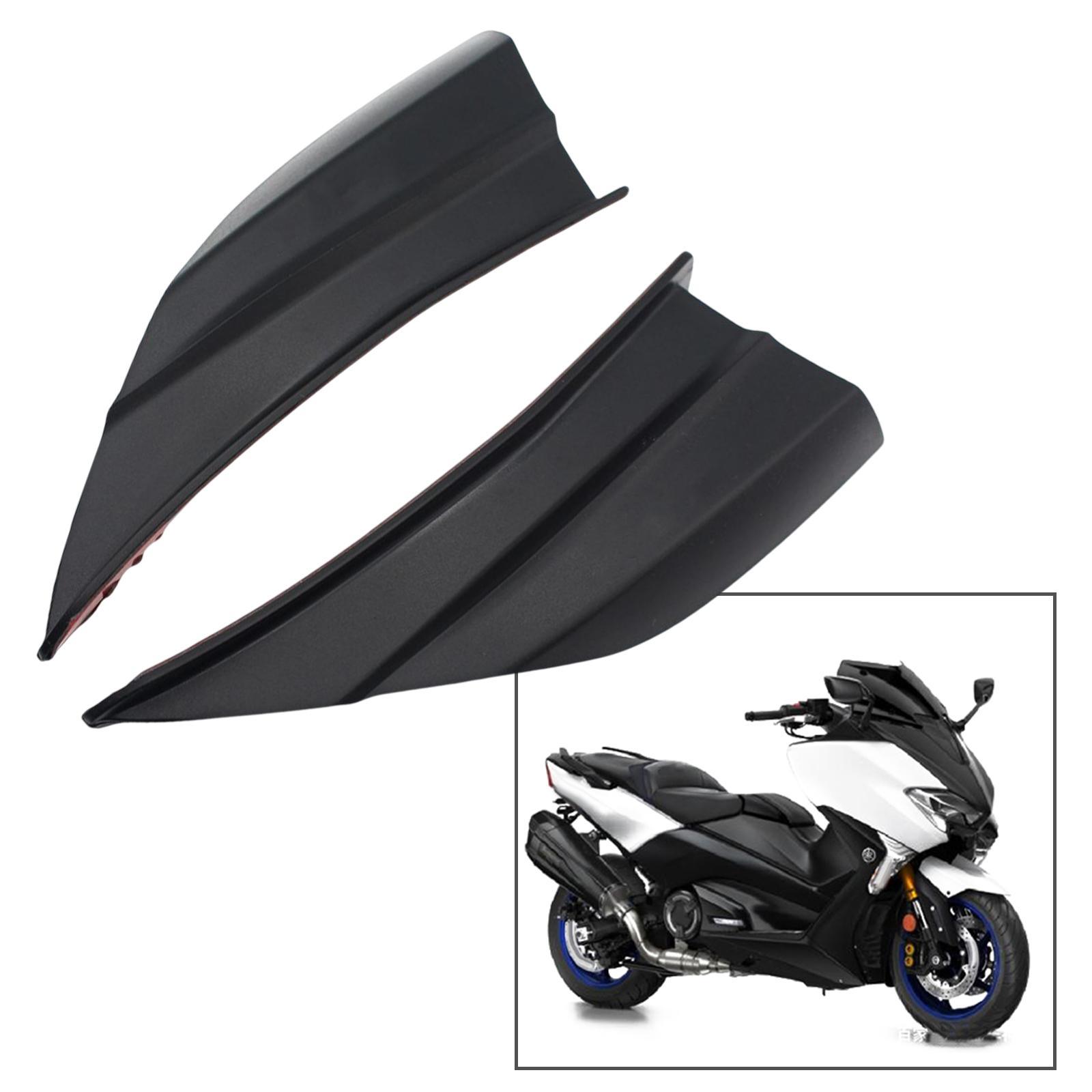 2Pcs Motorcycle Aerodynamic Winglets Fits for  155 2020 2021 Durable black