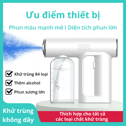 Máy phun nano diệt khuẩn [XA 2,5M TÍCH HỢP UV DIỆT 99% VIRUS] Công suất cao NANO SPRAY