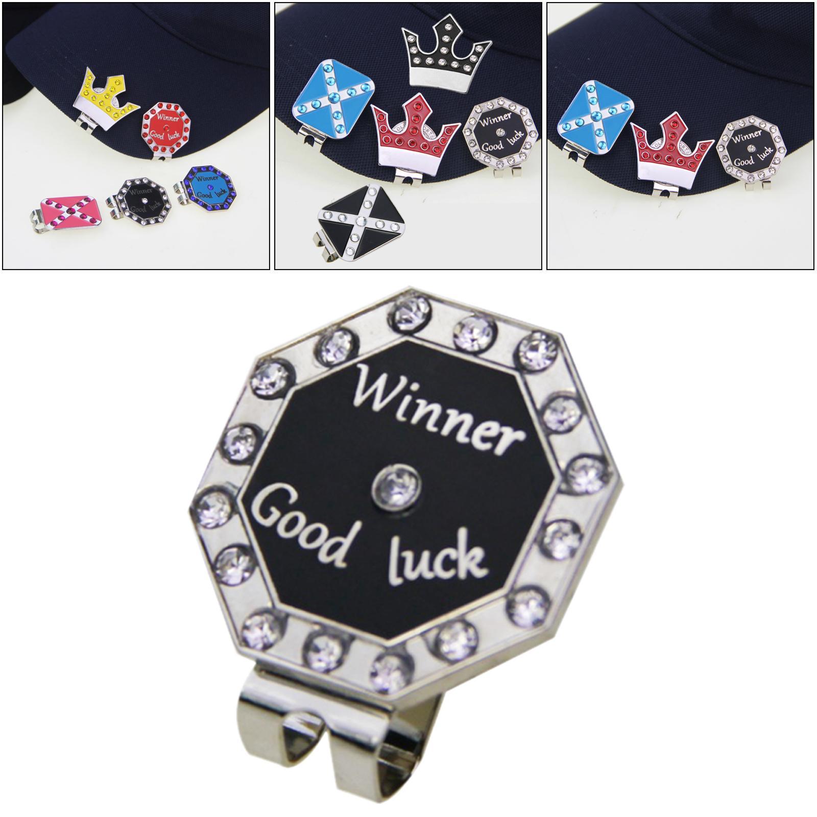 Golf Ball Markers Hat Clip Putting Alignment Black