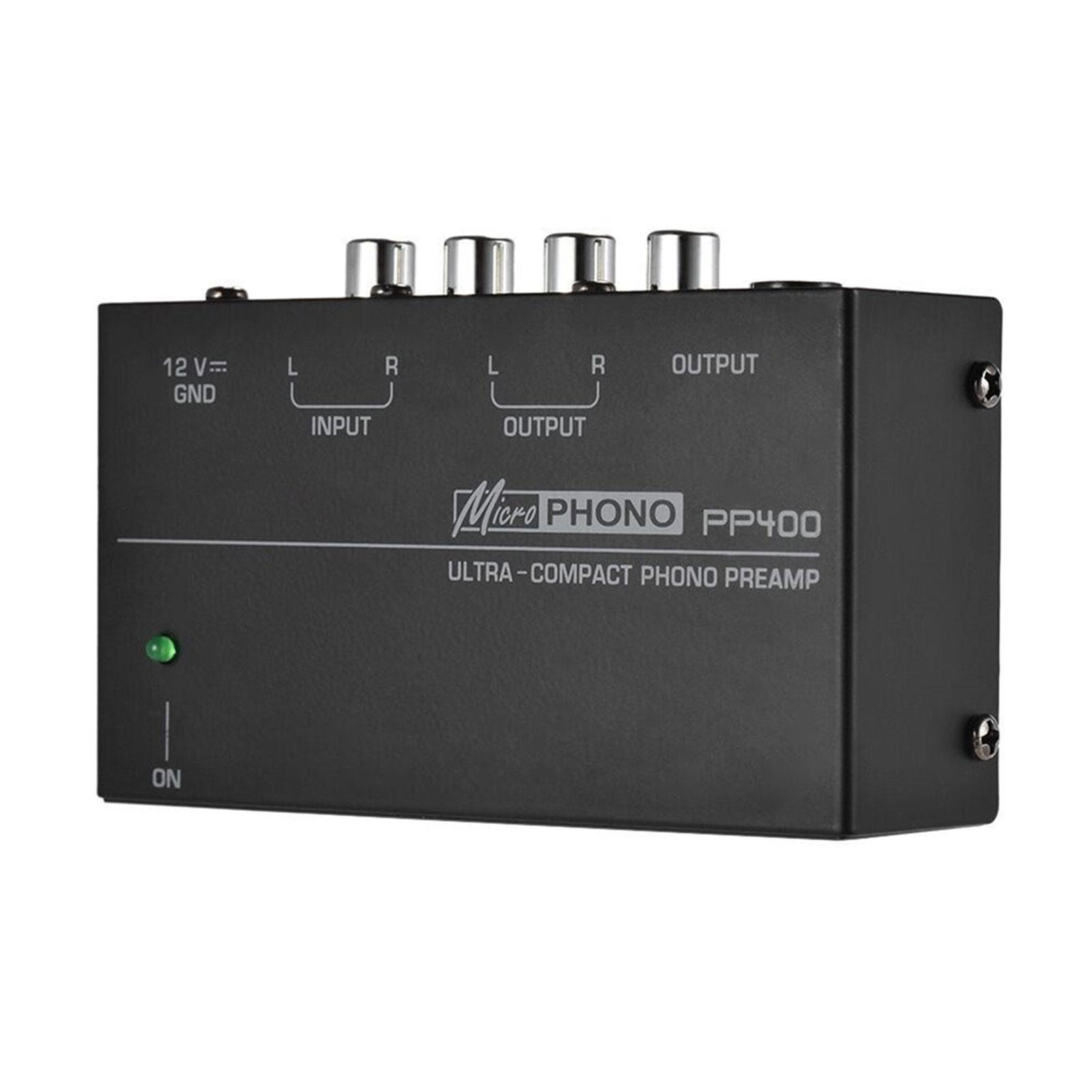 Phono Turntable Preamp DC 12V Phonograph Preamplifier for Speakers Computers