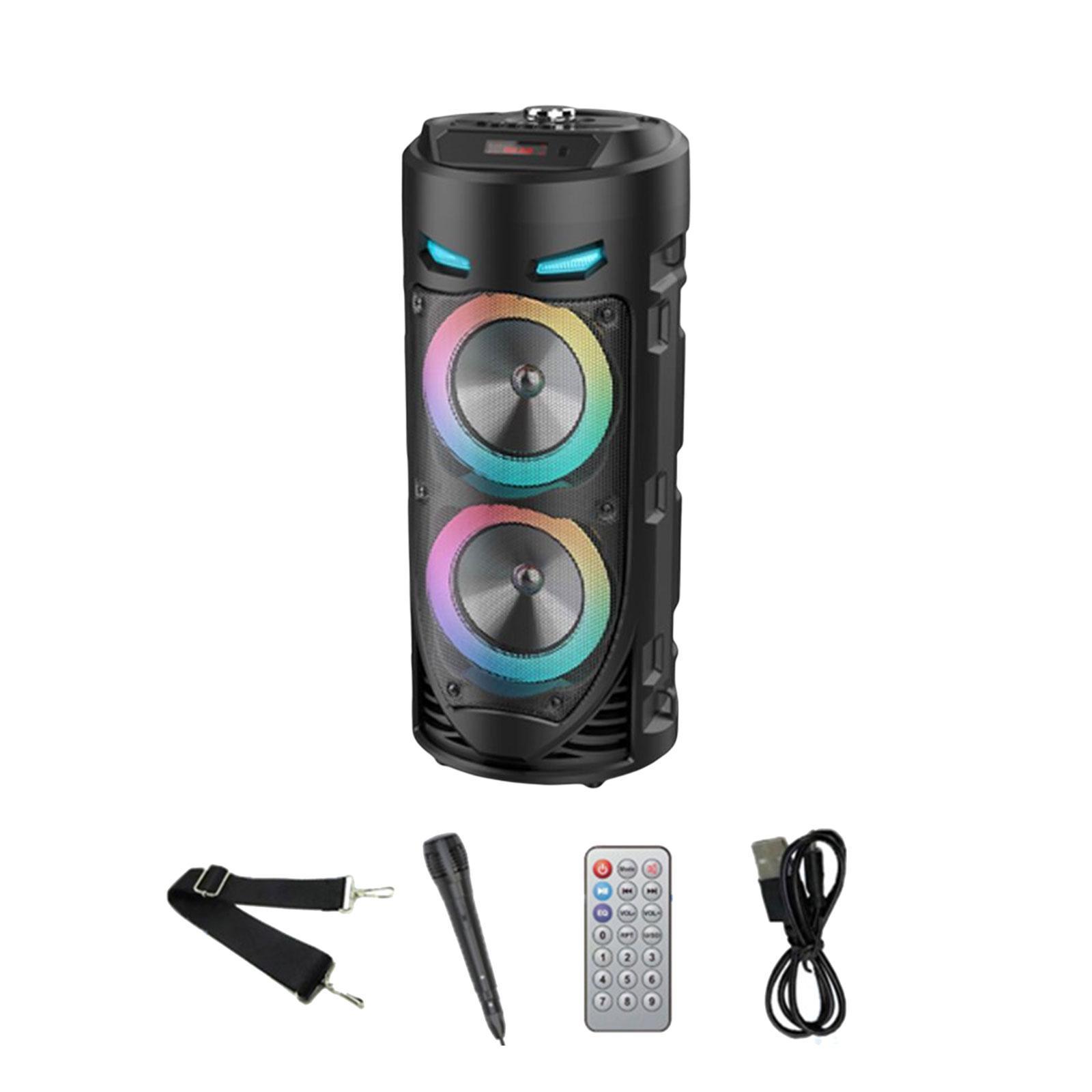 Loud Speaker Wireless Speaker Heavy Bass with Shoulder Strap for Bike Beach