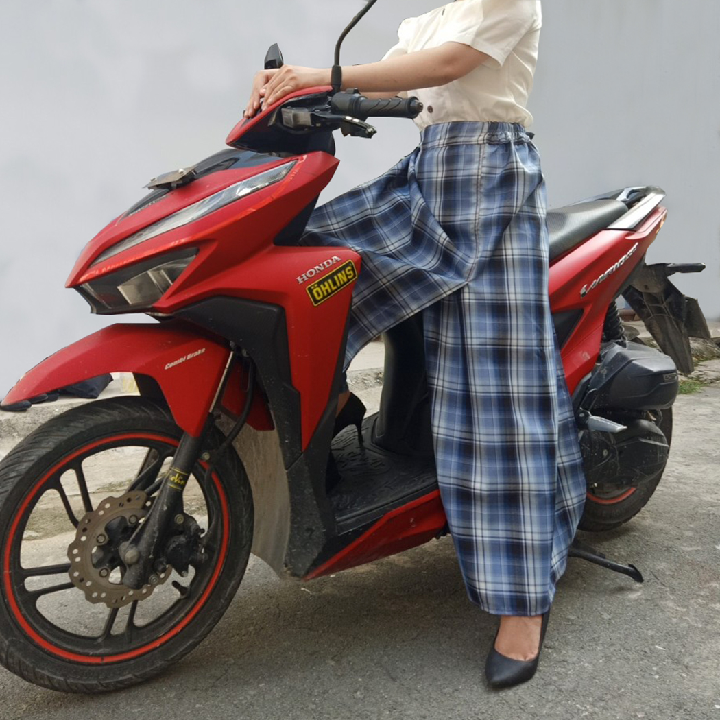Váy Chống Nắng Kaki Chất Vải Mềm Mại Kiểu Dáng Xẻ Tà Thời Trang Có Nút Bấm