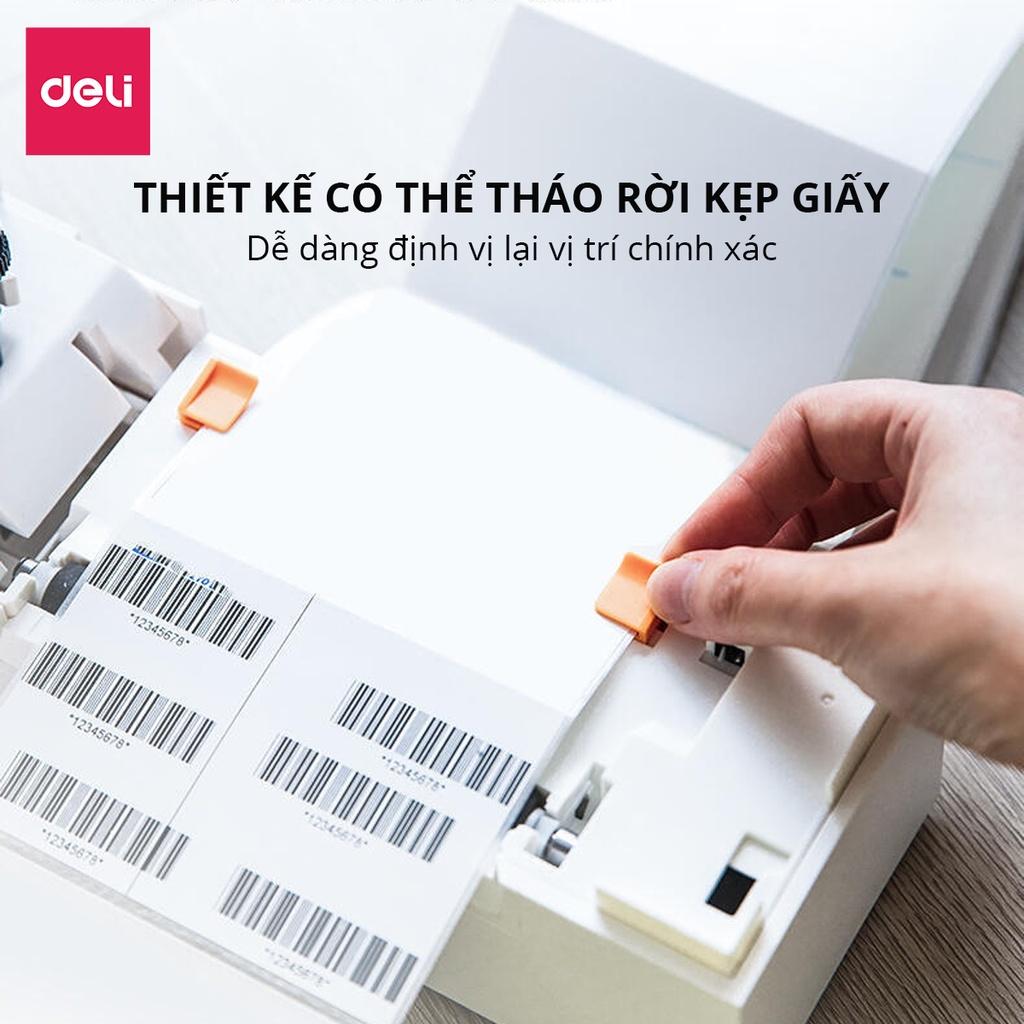 Máy In Nhiệt Deli In Đơn Hàng, Hóa Đơn, Tem Mã Vạch, Logo Tự Dán - Kết Nối USB, Tốc Độ In 1 Đơn/s - DL-760D