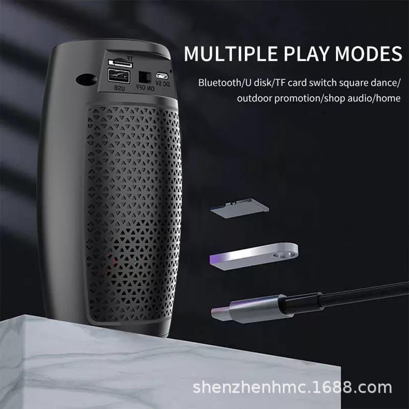 Cột âm thanh di động không dây 30W Loa siêu trầm âm thanh nổi công suất cao Loa tiệc âm trầm có micrô Loa karaoke gia đình Màu sắc: ZQS1202 10W