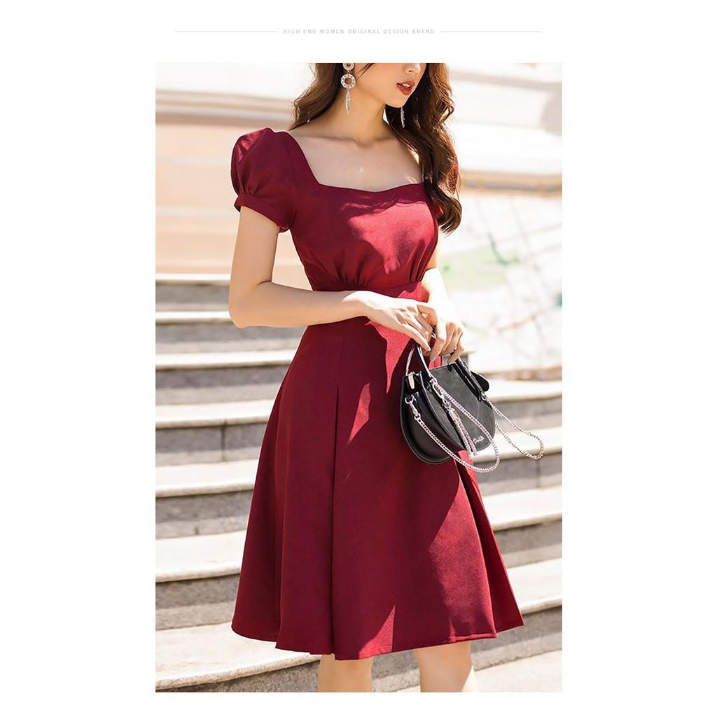 ĐẦM XÒE CỔ VUÔNG SIÊU XINH
