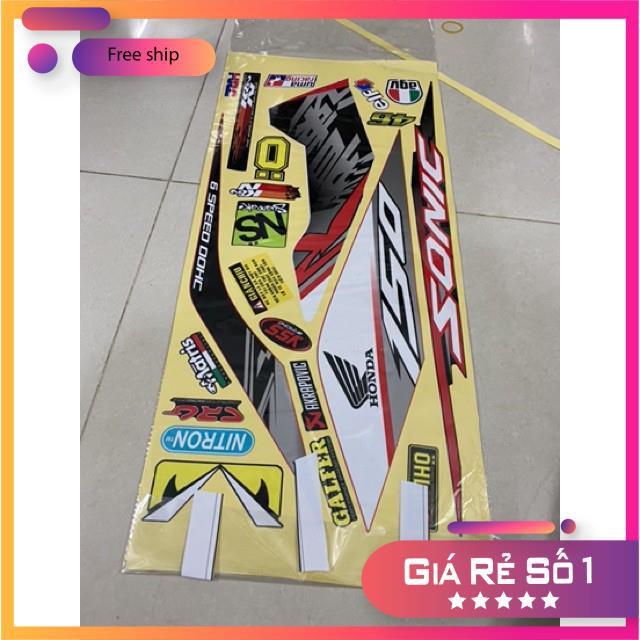 Tem rời dành cho Sonic 150 decal đế vàng cao cấp