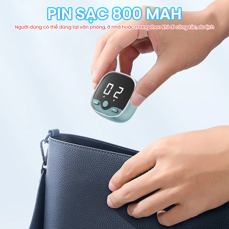 Máy massage cổ tay Nikio XY-02 kết hợp băng quấn massage nhiêt nóng cổ tay tiện lợi